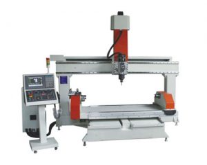 CNC 5 Axis Router Rotary Table Horizontal All Servo Industrial Controller