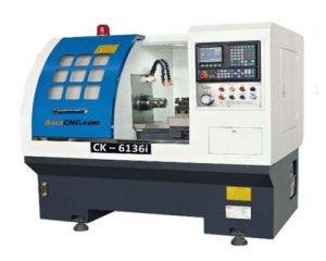 เครื่องกลึง CNC Lathe Turning Hydraulic Clamp รุ่น CK6136i