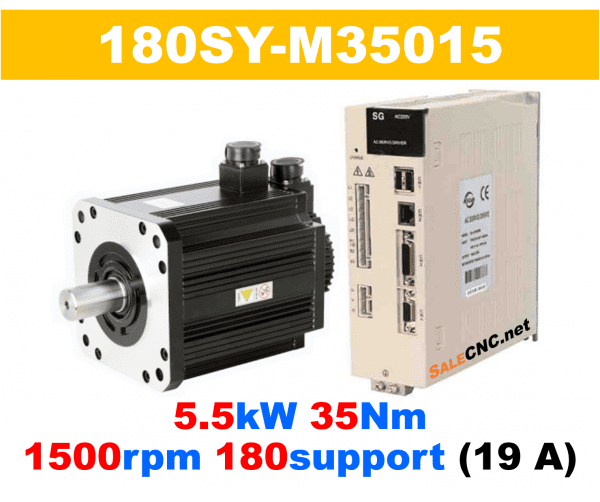 เซอร์โวมอเตอร์ไดร์ Servo Motor & Drive 5.5KW 35Nm 1500rpm 180support