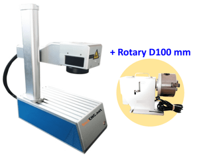 เครื่องเลเซอร์มาร์คกิ้ง 20W Fiber Laser Engrave (MZF-20C) + Rotary D100