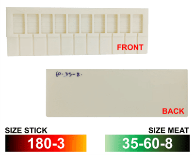 Molds of Stick Machine รุ่น Stick : 180-3 Meat : 35-60-8 โมลด์สำหรับเครื่องเสียบไม้