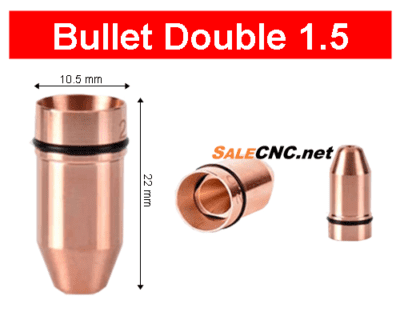 Laser Nozzle Bullet-1.5mm (Double) หัวตัดไฟเบอร์เลเซอร์