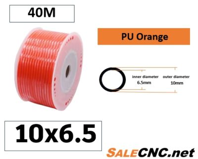สายลม PU Tube  pu 10x6.5 40M Orange