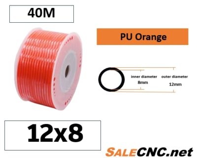 สายลม PU Tube  pu 12x8 40M Orange