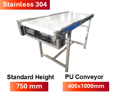 Conveyor Belt PU 400x1000 mm , Stainless 304