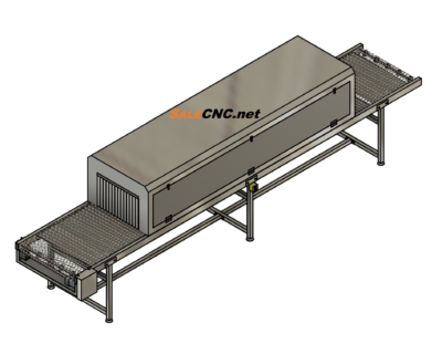 Conveyor 800x5000 mm + พร้อมอุโมงยาว 3000 mm